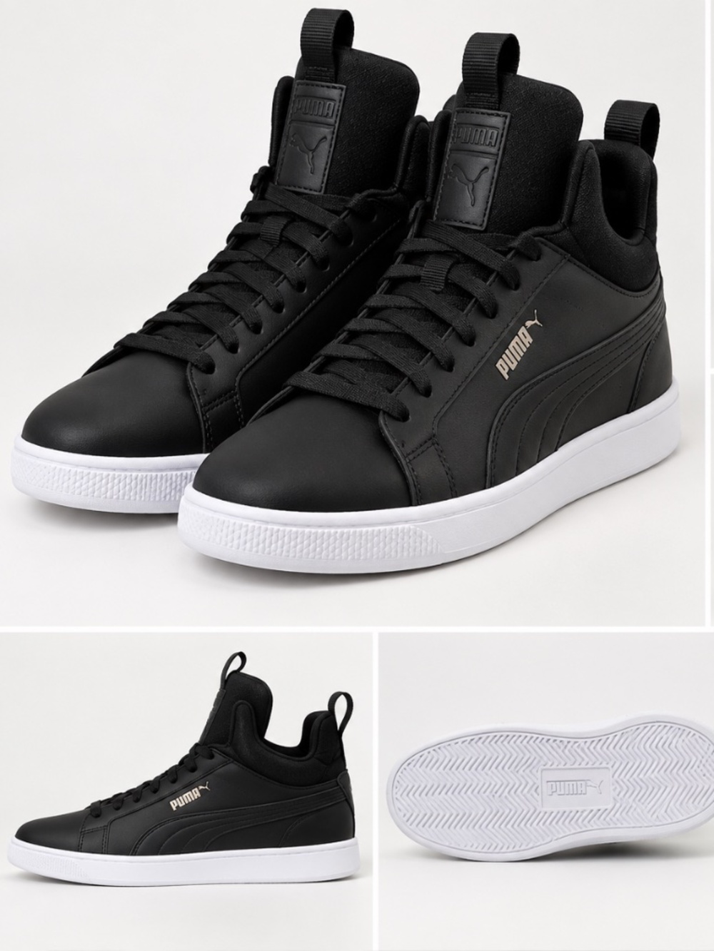 PUMA Black High-Top Sneakers – Never Worn 🖤 SIZE 8.5